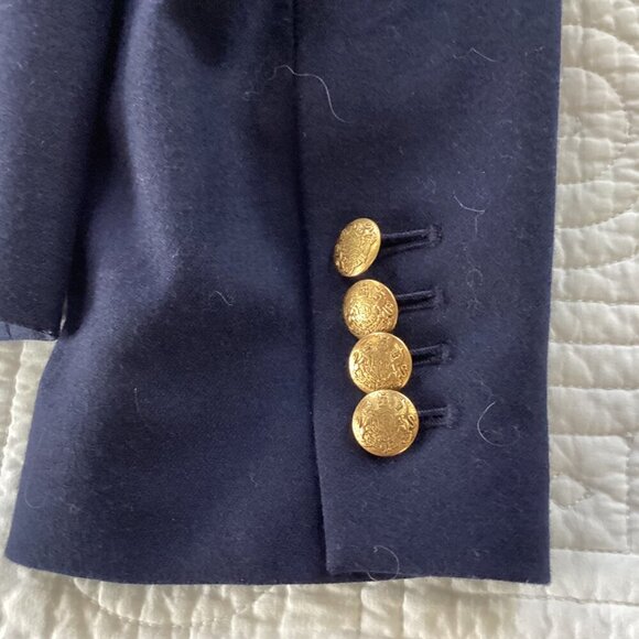 NWT J. Crew Navy Keating Boy Blazer 28639 Size 6 Gold Buttons - Picture 4 of 14